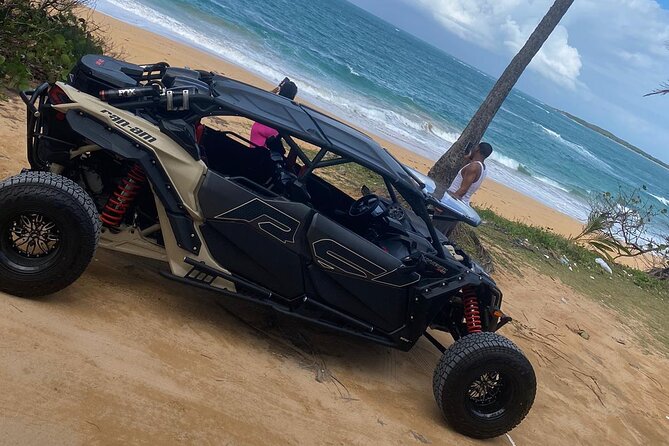3-Hour Private UTV Tour in San Juan - Piñones and Playa Pinones: beach views plus the food-booth energy