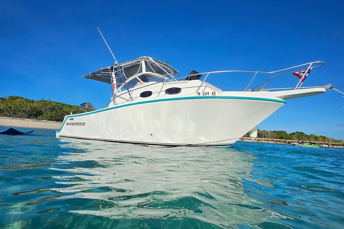 All-Inclusive: Mako 29ft Boat Tour to Icacos Palomino & Palominito - Stop 1: Cayo Icacos for White Sand and Optional Guided Snorkel