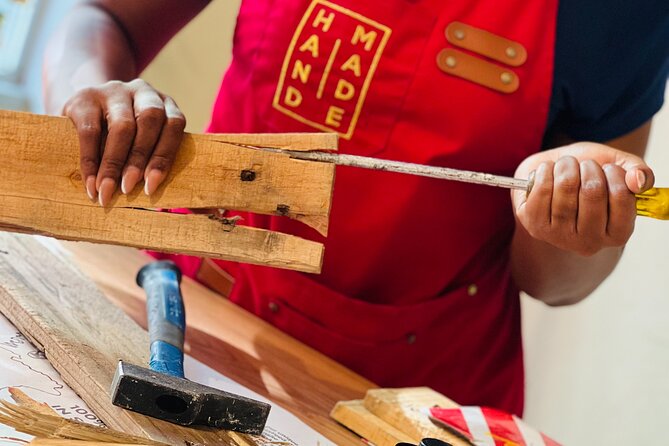 Caribbean Driftwood Making in San Juan - Painting Your Name: Fluorescent Color Meets Personal Style