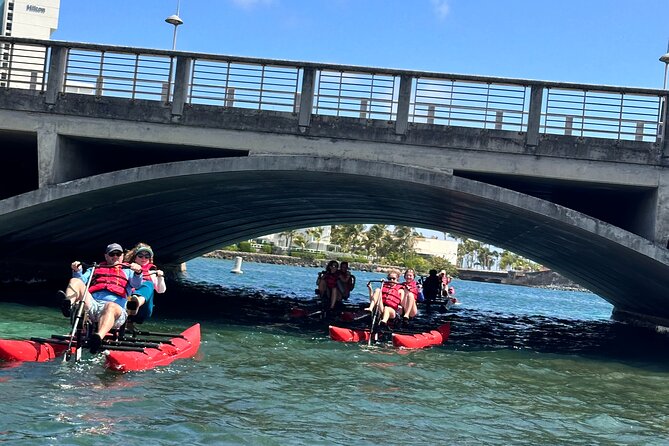 Day Adventure Chiliboats Waterbike – Condado Lagoon - Condado Lagoon on a pedal-powered double boat