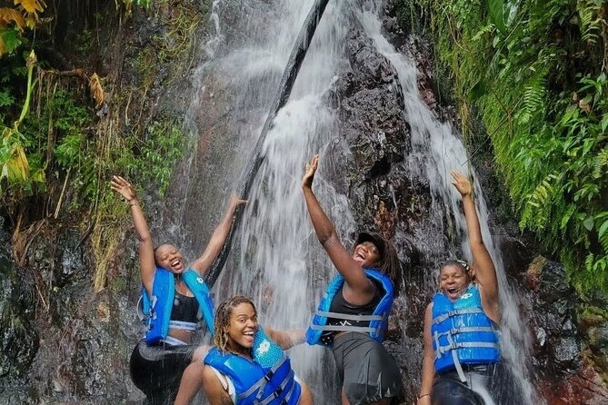 El Yunque Rainforest - Waterslide, Cliff jump, and Rope swing! - The 25-minute rainforest hike: short, real, and sometimes muddy