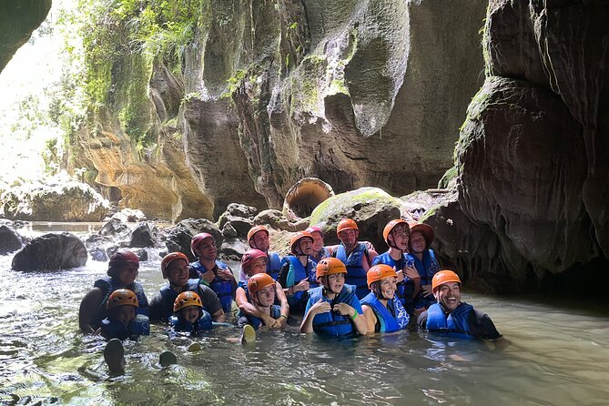 Explore Cuevas Charco Azul, Arenas and Playa de Aguas Cristalinas - What you see inside: waterfall + limestone formations