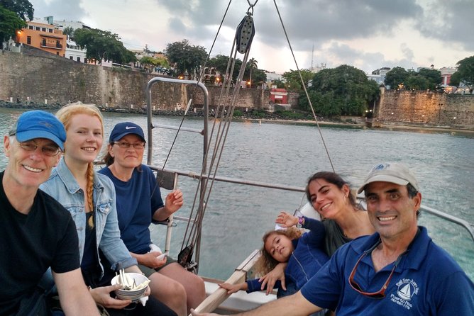 Historical San Juan Bay Sunset Sailing Tour - The captain and crew: stories, humor, and sometimes hands-on sailing