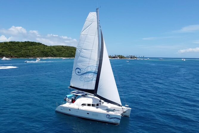 Janise Sailing Afternoon Charter in Fajardo, Puerto Rico - The Sunset Experience With Ramos Island in Your Frame