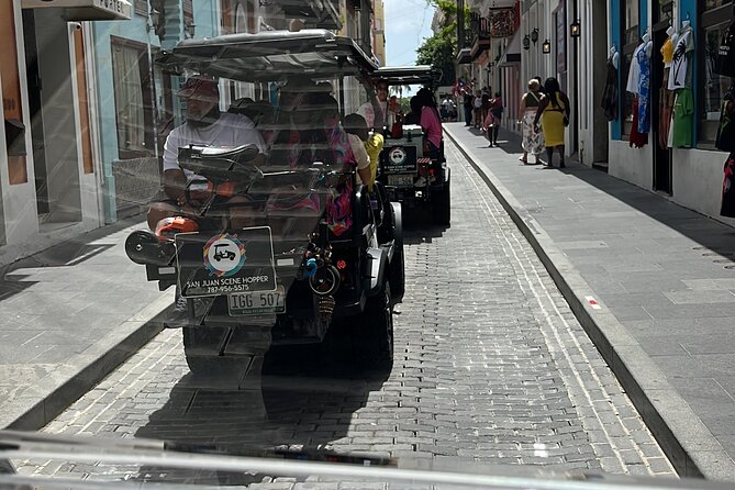 Old San Juan Golf Cart Exploration (Est. 2023) - Photo angles, windowless sides, and the drink cooler