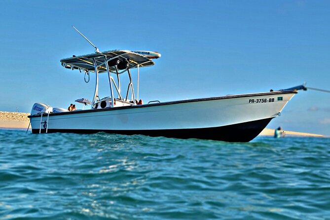 Private All-Inclusive 22ft Boat Guided Snorkeling Icacos Palomino - Palominito and the Hurricane Maria shoreline effect