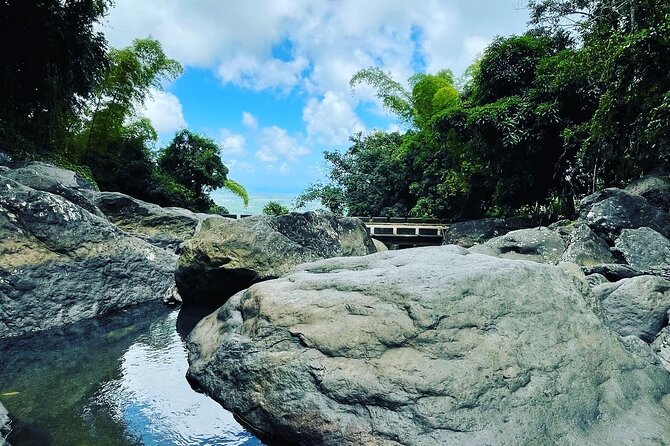 Private El Yunque Tour To Hidden Waterfall Remote Area - Holy Spirit River and the three-pool waterfall rhythm