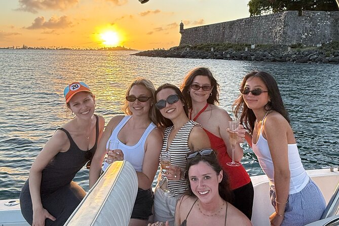 Private Old San Juan Bay Boat Sunset-Night Cruise - Champagne, snacks, and music: the mood matters here