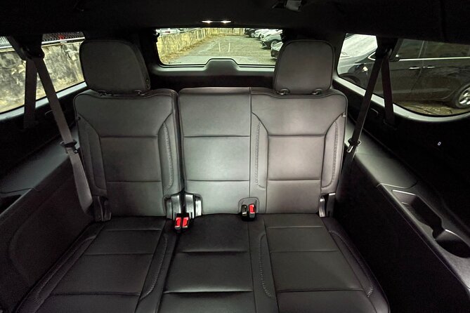 Puerto Rico Island Wide Private Transfers, Yukon Denali SUV - Inside the Yukon Denali SUV: comfort and luggage math