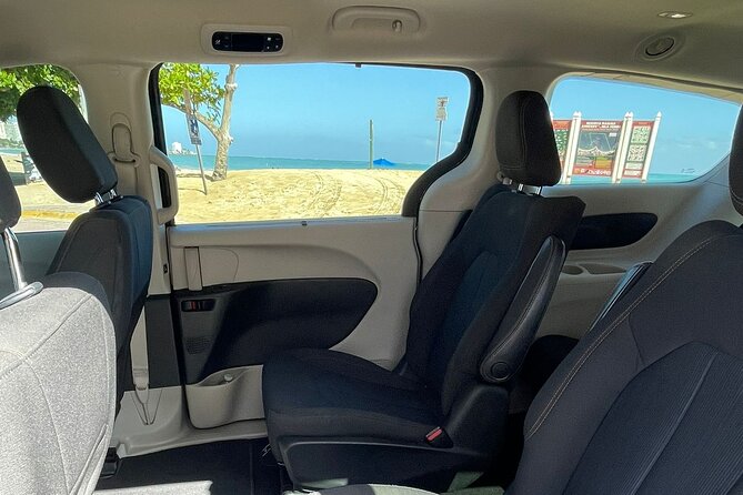 Puerto Rico Island Wide Transfer, Chrysler Minivan, Select Zone - Stated options: one-way, round-trip, stops, and overnight hours
