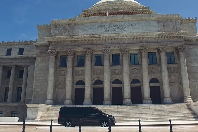 San Juan Luxury Private Round-Trip Transfer: SJU Airport - Cruise Pier - Hotel - Riding in a Mercedes V-Class or Sprinter across San Juan