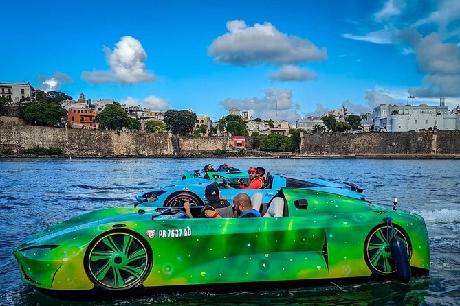 San Juan PR Watersports Car Rental Green Infinity - What You’re Actually Driving: Water Jet Cars on San Juan Bay