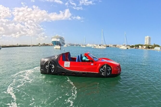 San Juan Watersports Car Rentals Red Bugatti - Key things that make this jet car ride work