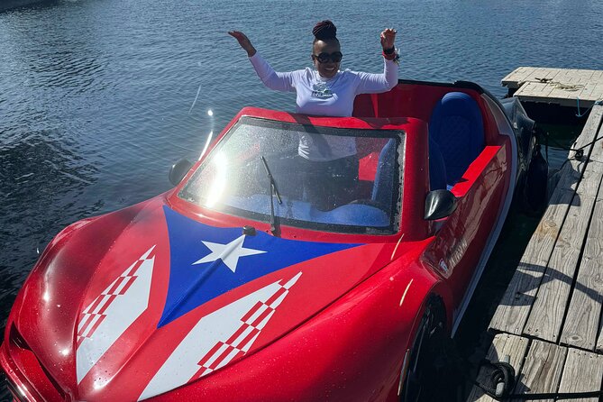San Juan Watersports Car Rentals Red Bugatti - San Juan Bay Marina check-in: where your ride starts